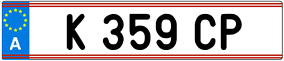 Trailer License Plate